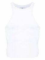 Vetements Women's Logo Cotton Tank Top in White | Size Medium | UE64TO140WWHITE