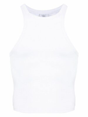 Vetements Women's Logo Cotton Tank Top in White | Size Medium | UE64TO140WWHITE