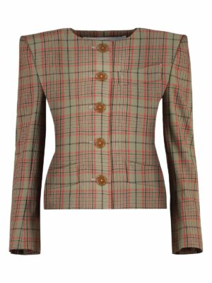 Vivienne Westwood Women's Checked Wood Jacket | Size 38 | 1401006HW00MM Color M203