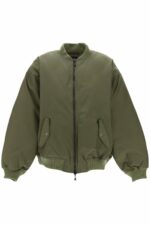 Wardrobe.nyc Women's Reversible Bomber Jacket in Khaki | Size Small | W4011R11