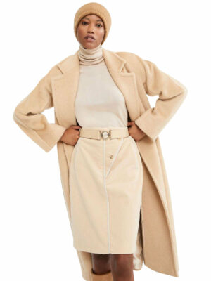 Women's Max Mara Cactus Coat Cream | Size 42 | 1016010306001